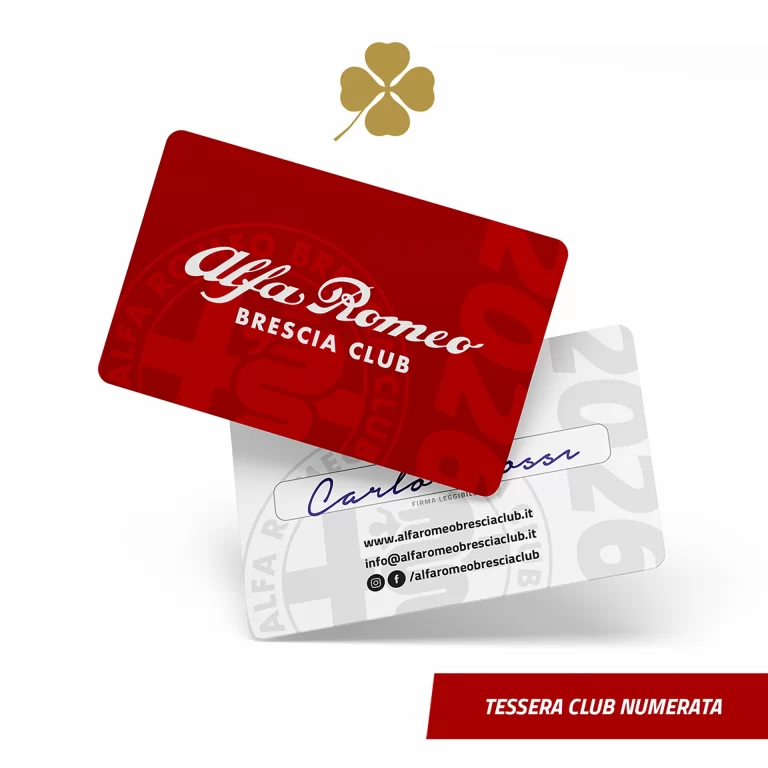 Tessera-Quadrifoglio-Oro-Tesseramento-2026-Alfa-Romeo-Brescia-Club